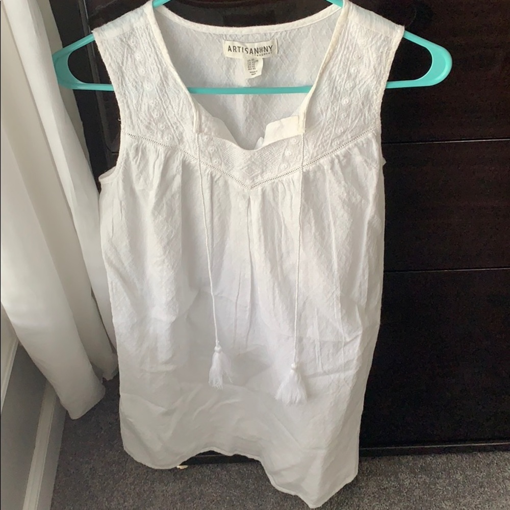 XS white cover up